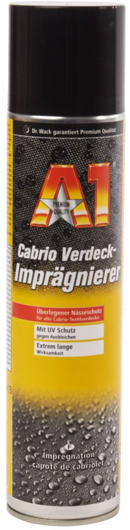 Dr.Wack A1 Cabrio Verdeck-Imprägnierer Nässeschutz Imprägnierung 400 ml