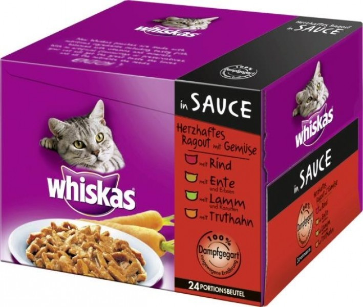 Whiskas Sachets fraîcheur ragoût en sauce (24 x 100g)