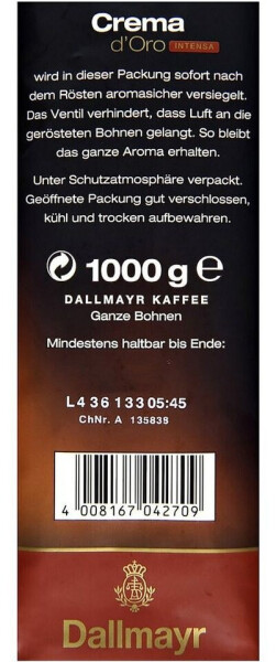 Dallmayr Crema d'Oro intensa Bohnen (1 kg), Bild 8
