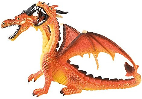 Bullyland Dragon à deux têtes orange (75598)