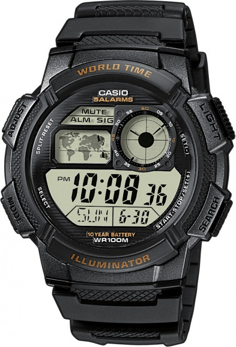 casio ae 1000w orange