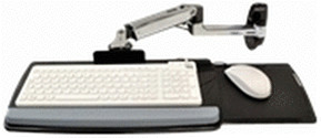 Ergotron Tastaturschwenkarm für Wandmontage (Poliertes Aluminium)