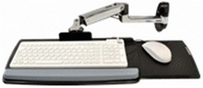 Ergotron LX Wall Mount Keyboard Arm (polished aluminum)