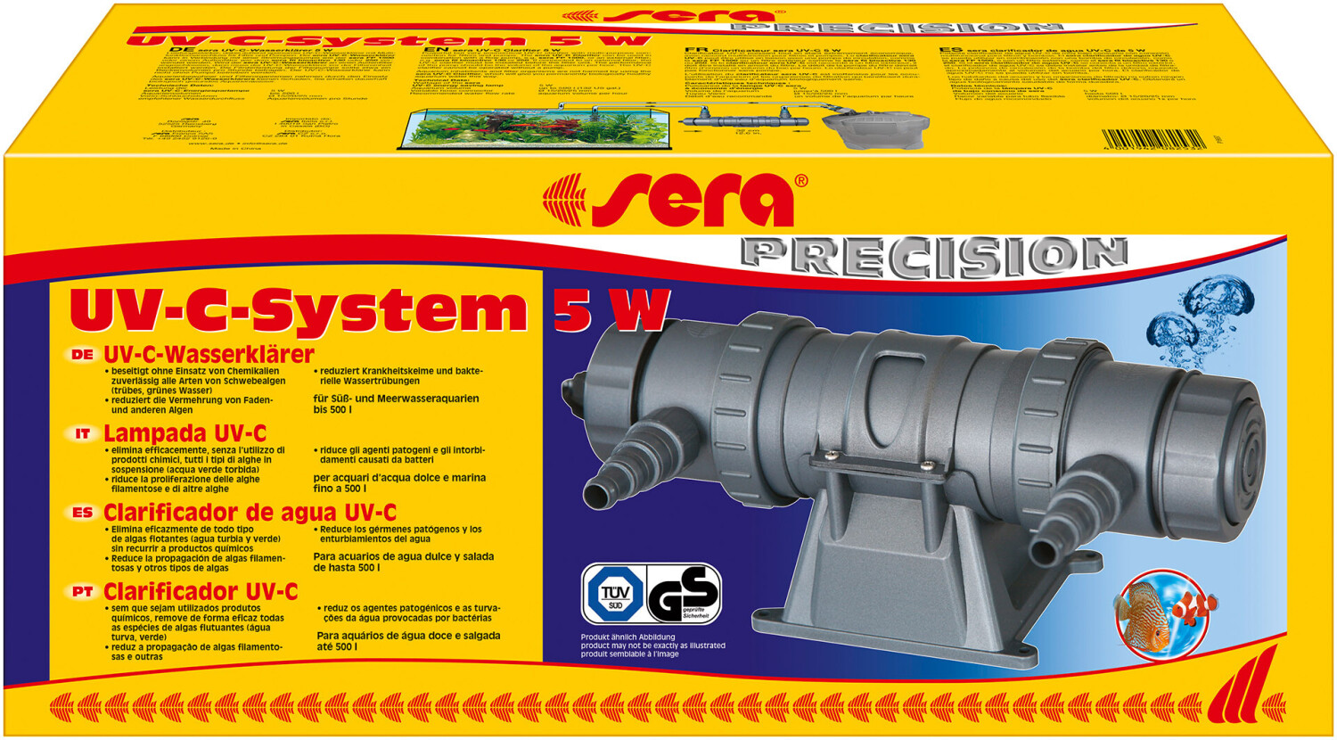 sera UV-C-System Clarificateur d'eau 5 W