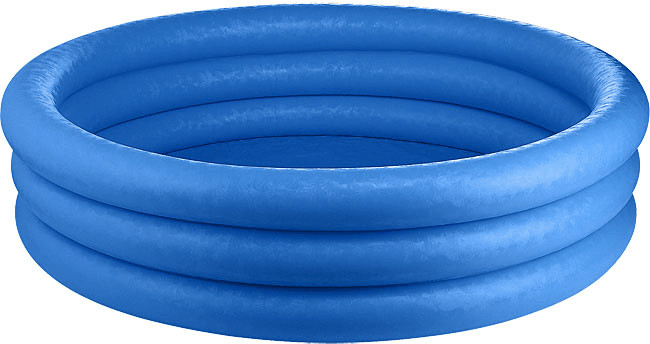 Photos - Inflatable Pool Intex 3 Ring Padding Pool 114 x 25 cm 