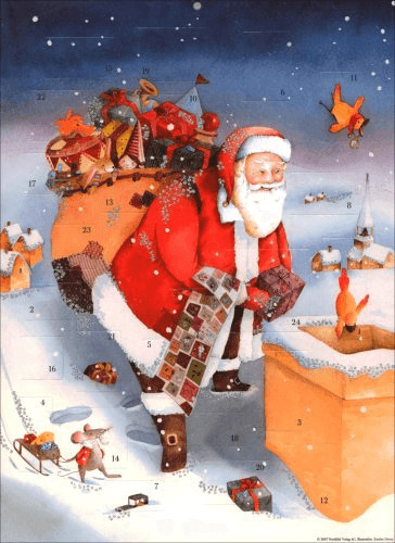 NordSüd Verlag Le Père Noël sur le toit