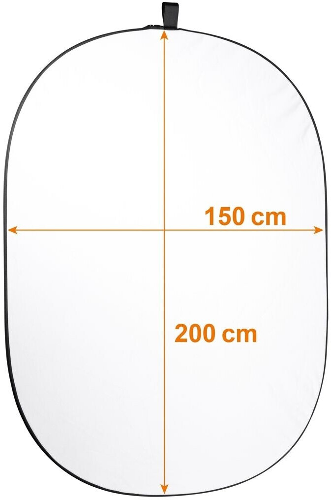 Walimex Falthintergrund weiß, 140x195cm