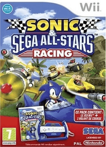 Sonic & SEGA All-Stars Racing + Volant (Wii)