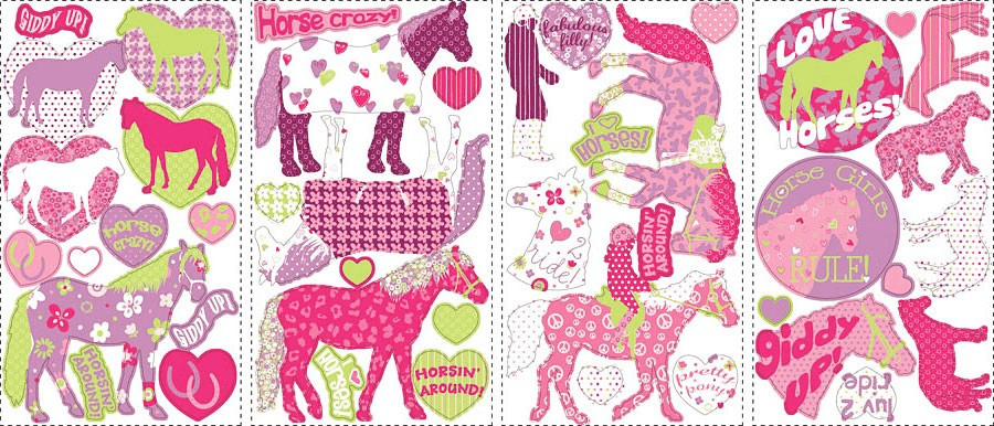 RoomMates Stickers Chevaux