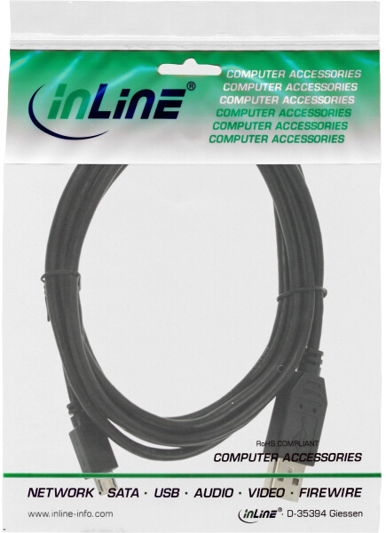 InLine Micro-USB 2.0 Kabel, USB-A Stecker an Micro-B Stecker, 1,8m (31718), Bild 4