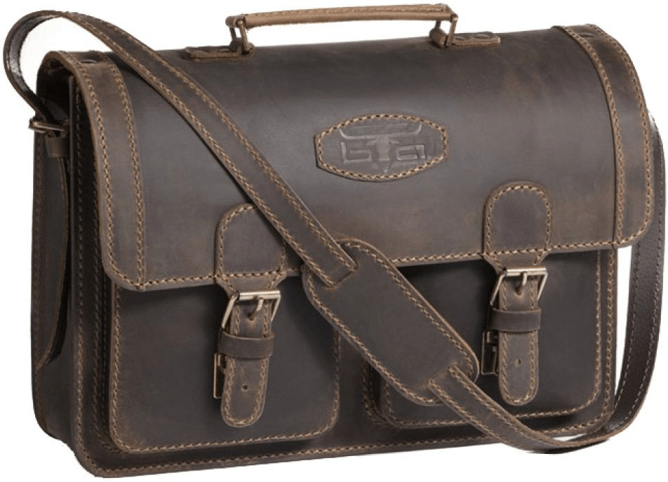 Mika Leather Gusset Briefcase (280575)