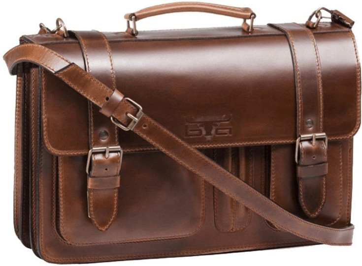 Mika Leather Gusset Briefcase (280563)