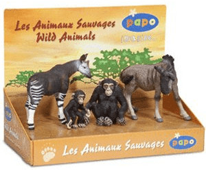 Figurine Boîte présentoir animaux de la ferme 1 (5 fig.) Papo