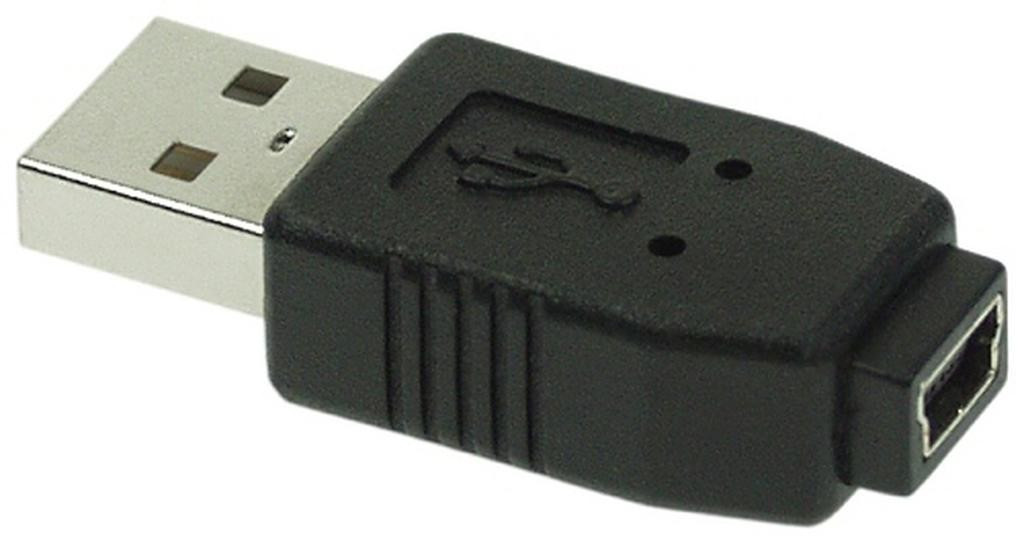 InLine USB 2.0 adaptor, A male to mini-5pin female (33500A)