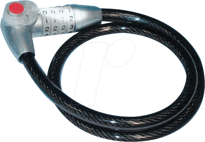 Filmer Spiralkabelschloss mit Licht 80/12