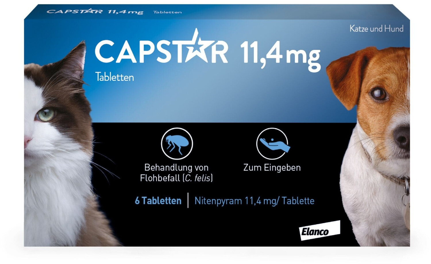 Elanco Capstar für Katzen und kleine Hunde 11,4mg 6 Tabletten ab 16,35 ...