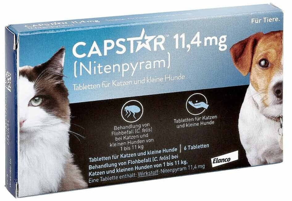 Novartis Capstar 11,4 mg 6 Tabletten ab 14,83 € Preisvergleich bei