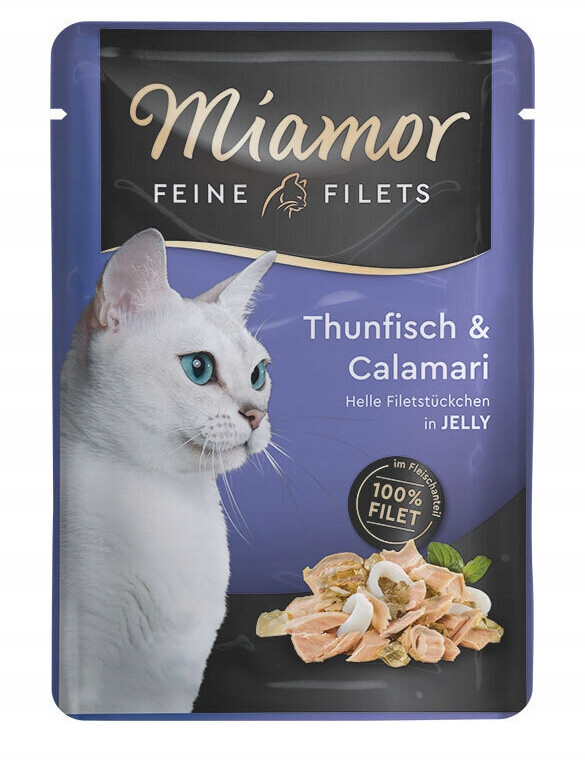 Miamor Filet de thon et calamare (sachet 100 g)