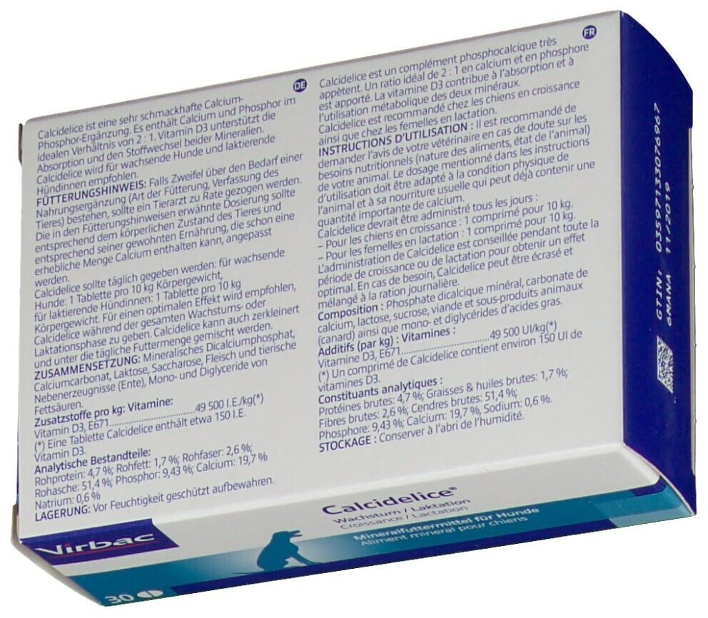 Virbac Calcidelice 30 Tabletten ab 11,60 € Preisvergleich bei idealo.de