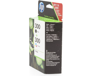 HP - Cartouche d'encre HP 300 noire + couleurs