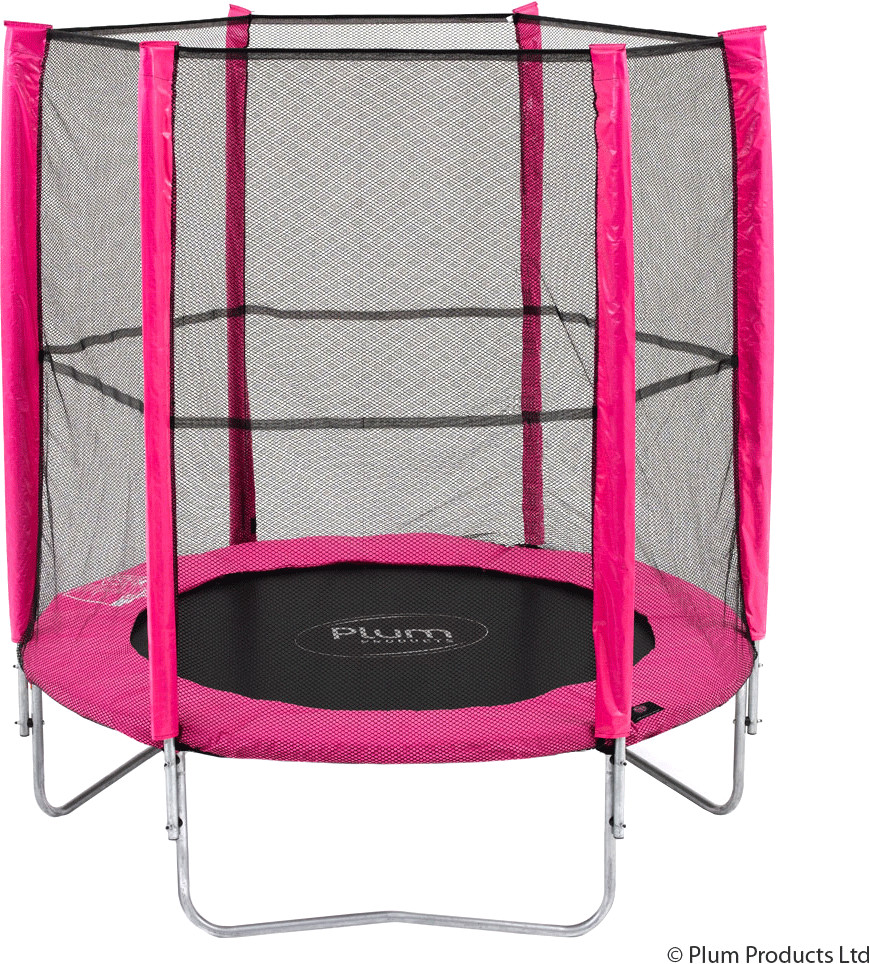 Plum 6ft Pink Trampoline and Enclosure