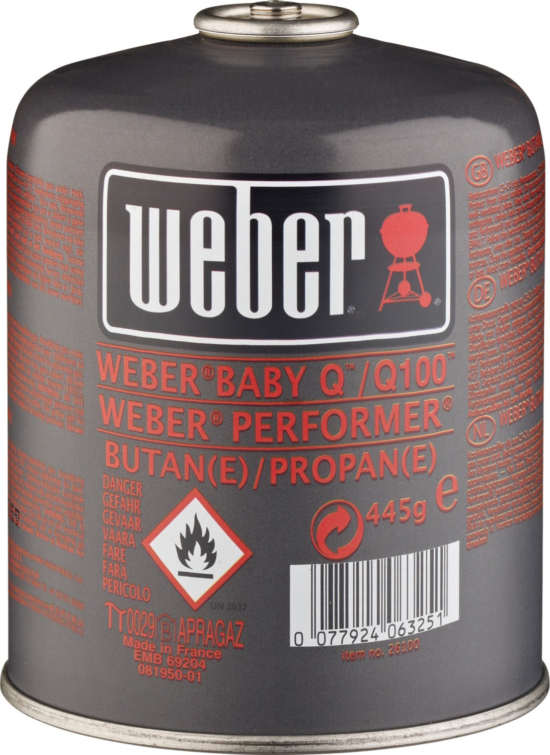 Weber Cartouche de gaz (26100)