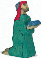 Holztiger Balthasar bleu (6662)