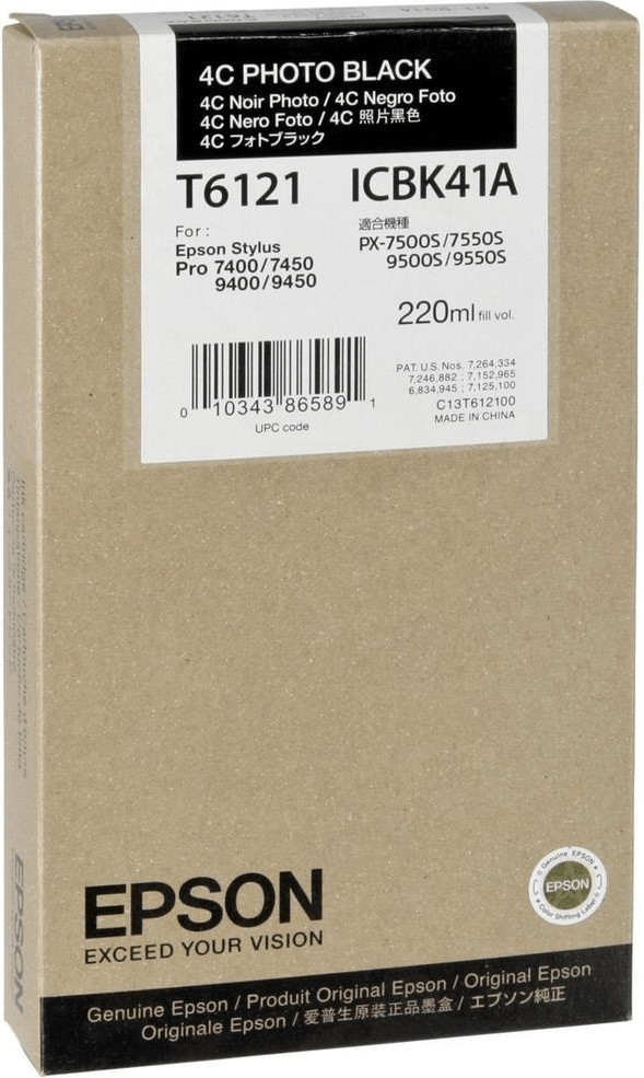 Epson T6121 noir photo