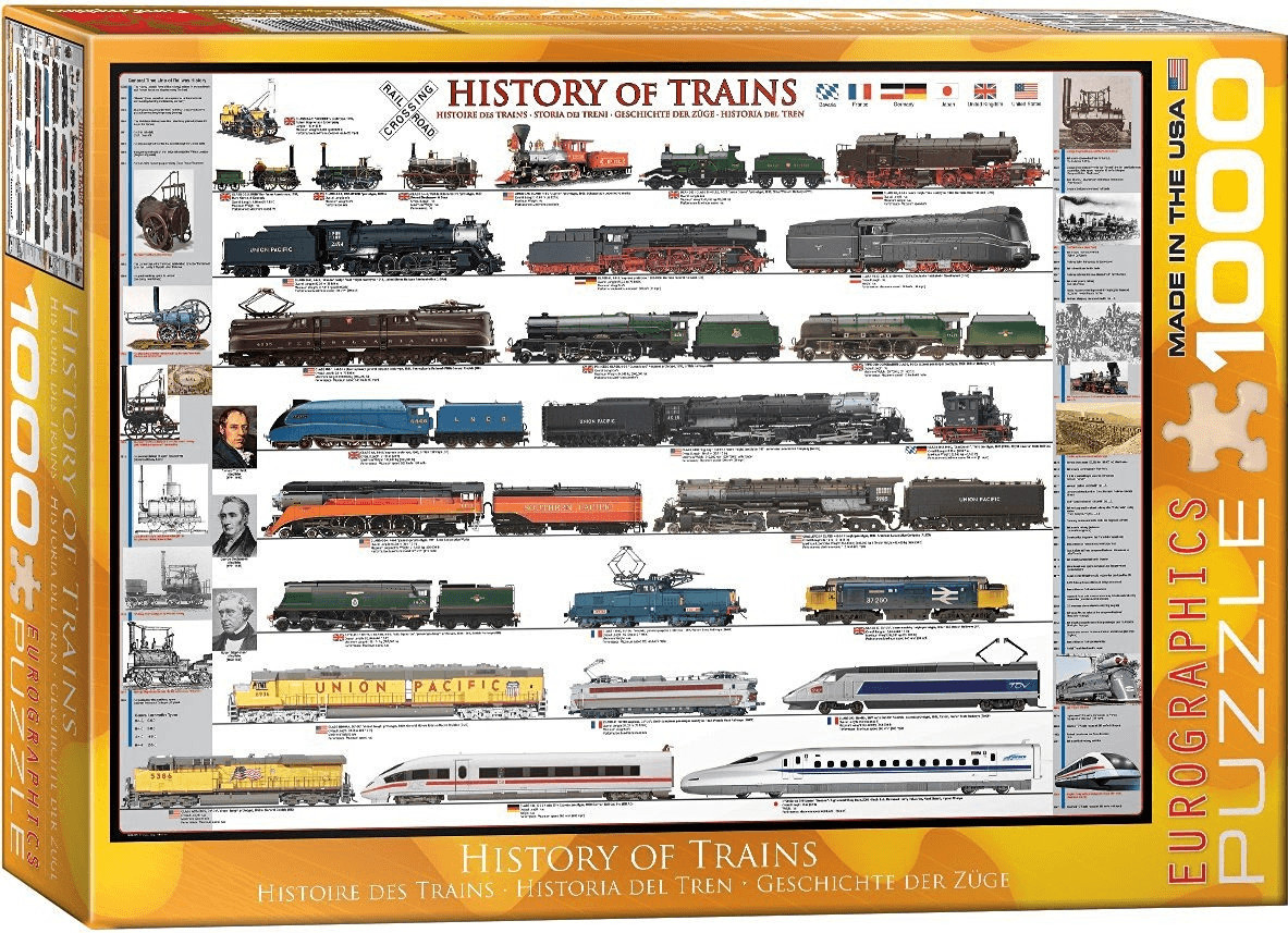 Eurographics Puzzles History of Trains (1.000 pcs)