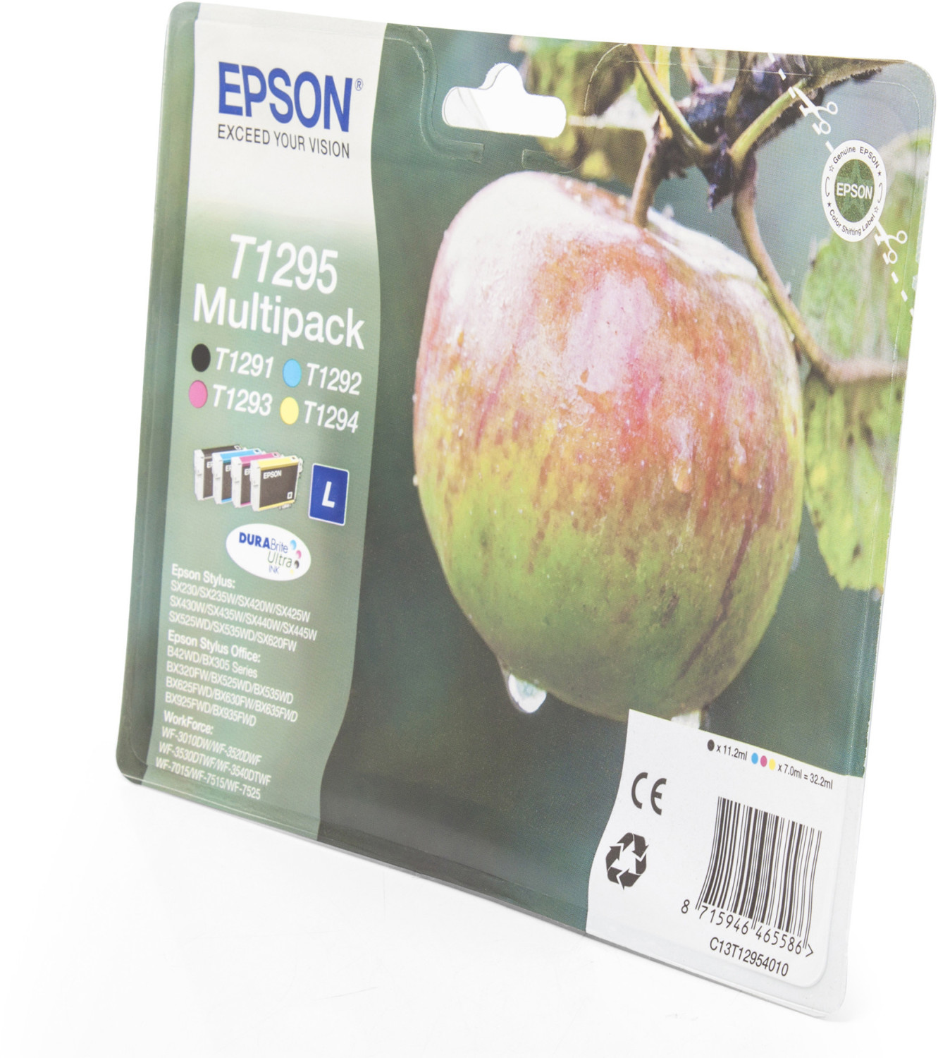 Epson T1285 Multipack - pack de 4 - noir, jaune, cyan, magenta - originale  - cartouche d'encre (alternative pour : Epson T1285)