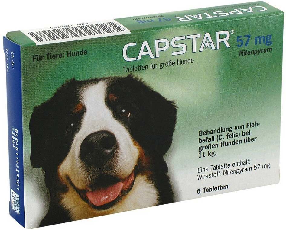 Novartis Capstar 57 mg für große Hunde 6 Tabletten ab 17,49