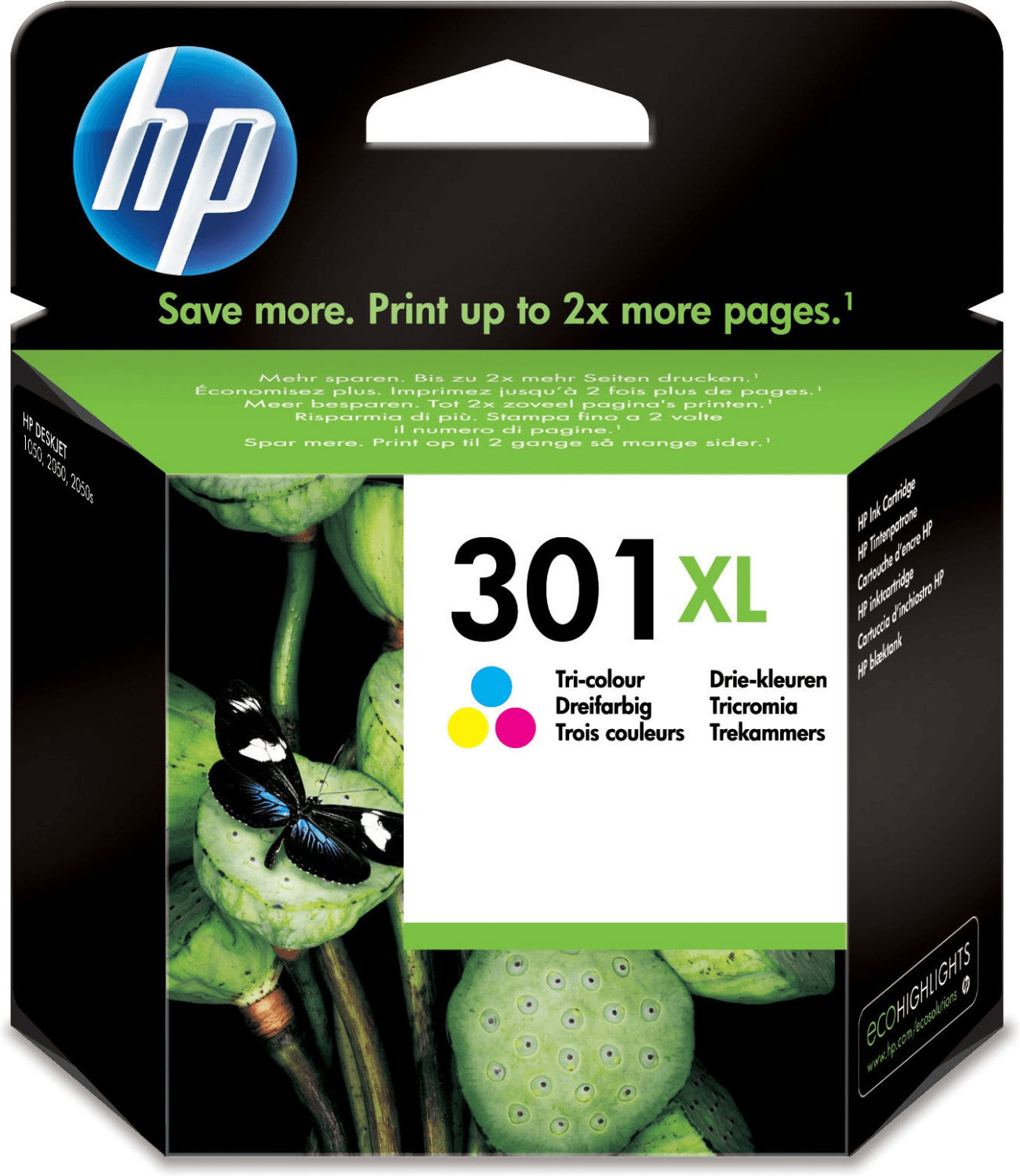 Acheter HP 301XL Cartouche d'encre 3-couleurs (D8J46AE) Multipack Pack de 2  Grande capacité ?
