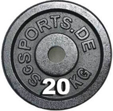 ScSPORTS Disque en fonte 20 kg
