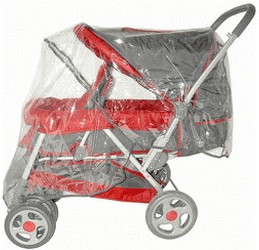 Bambisol Habillage pluie pour poussette double