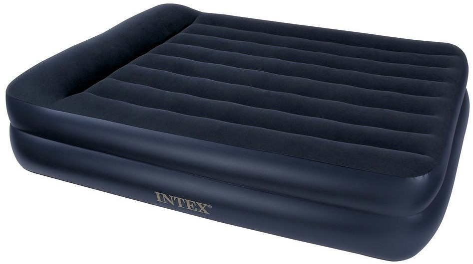 Pack Lit gonflable électrique Intex Pillow Rest Mid-Rise Fiber-Tech 191 x  99 x 33 cm + Drap housse
