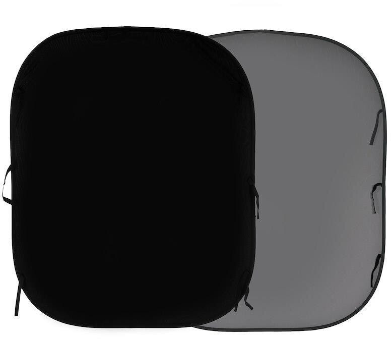 Lastolite Plain Collapsible Background 150cm x 180cm Black/Grey (56GB)