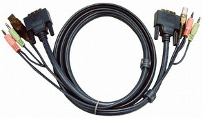 Aten USB DVI-D Dual Link KVM Cable, 5m (2L-7D05UD)