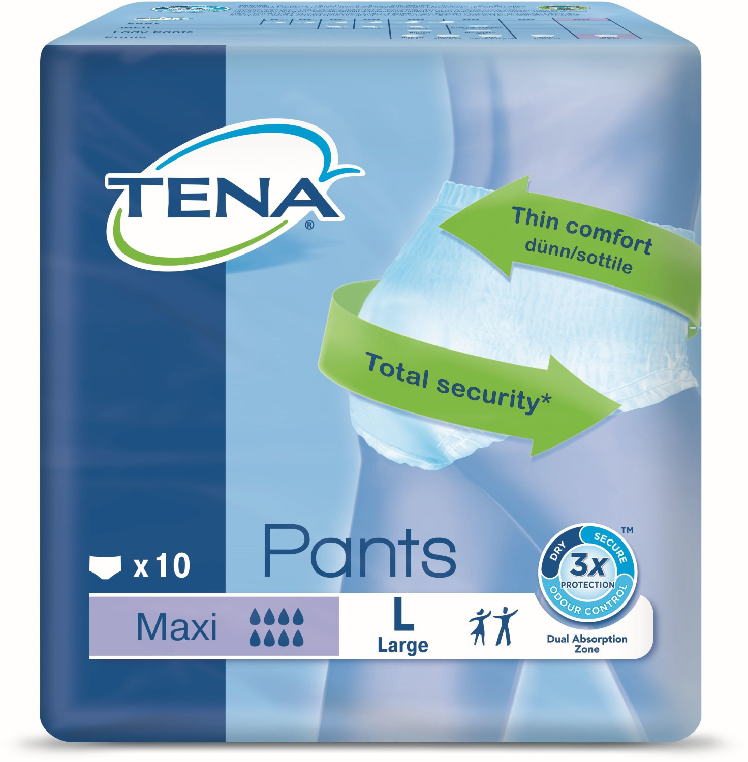Tena Pants maxi L (10 pièces)