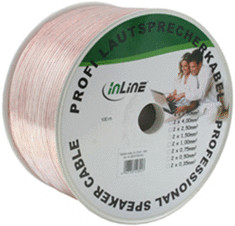 InLine 98350C Câble d'enceintes, 2 x 2,5mm² (50m)