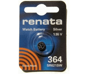 2 Stück Renata 364 SR621SW Silberoxid-Uhrenbatterie 
