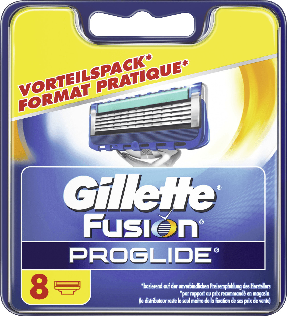Gillette Fusion ProGlide hojas de cuchilla (8x)