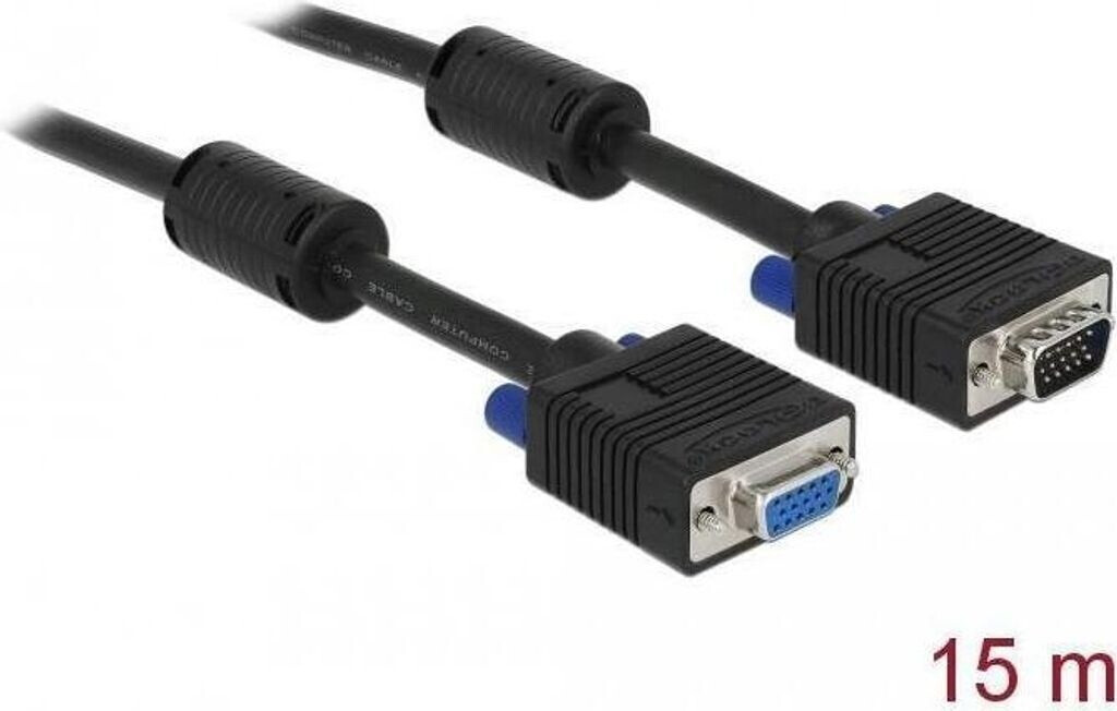 DeLock 82568 Verlängerungskabel SVGA Stecker-Buchse (15,0m)