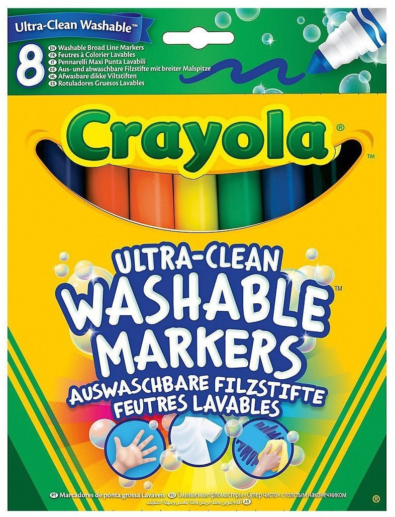 Crayola Super Washable Marker Pens Pack of 8 - Color: Assorted