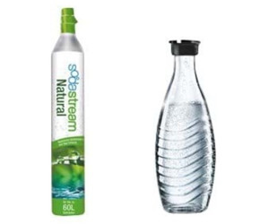 bouteille en verre de 0,6l et cylindre de CO2 pour 60l Levivo Machine à Soda WATER incl en turquoise met fin au transport des caisses convient à toutes les bouteilles de CO2 de 60l et 120l 