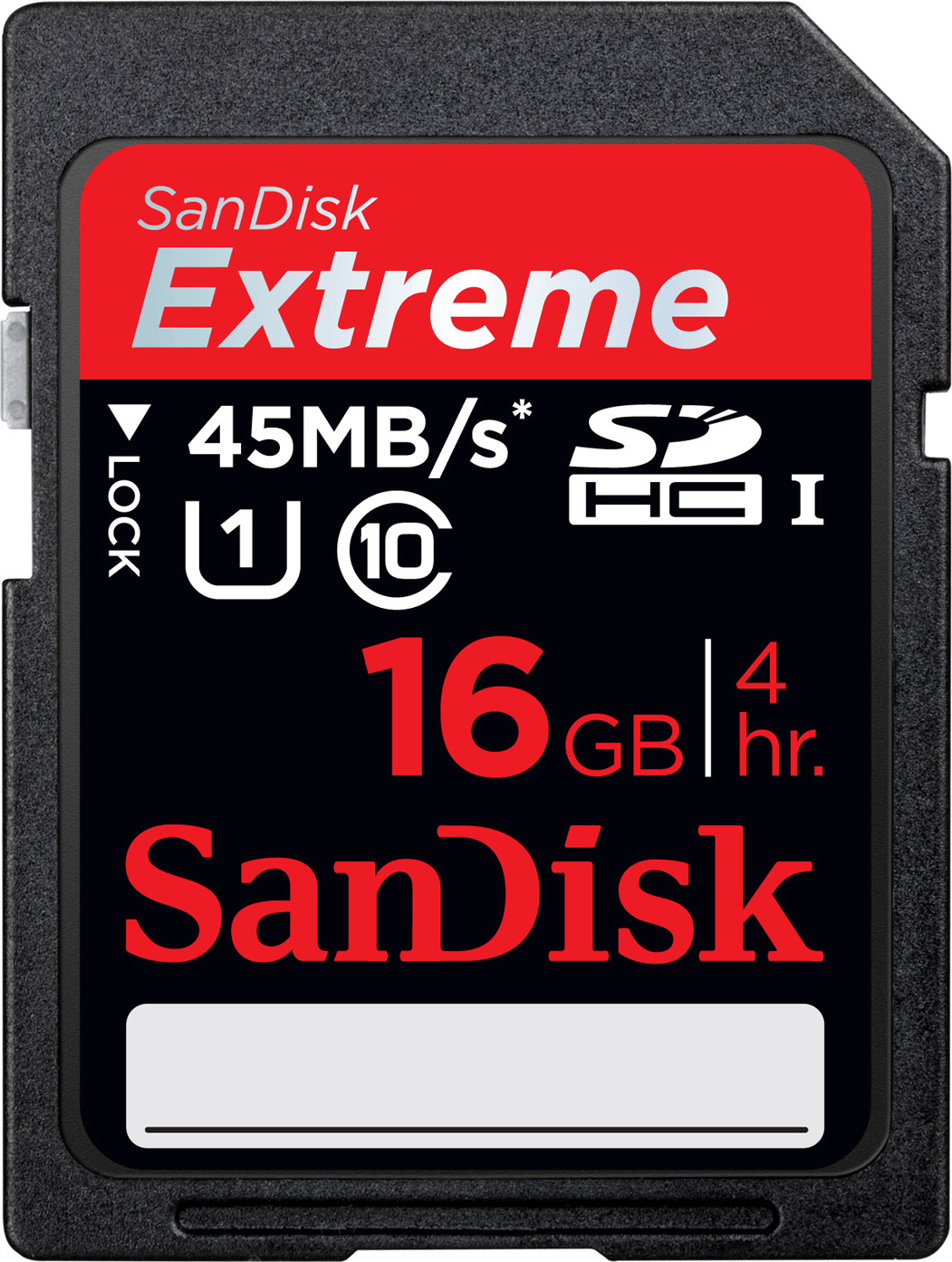 SanDisk Extreme HD Video SDHC 16 Go Classe 10 UHS-I (SDSDX-016G)