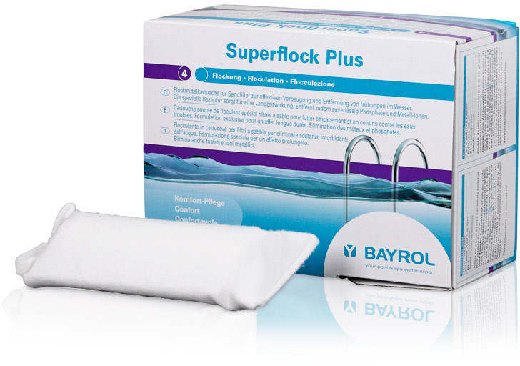 Superflock Plus Bayrol, cartouches pour filtre à sable - Eau'Shop