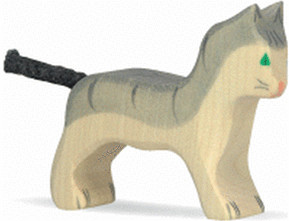 Holztiger Petit chat gris