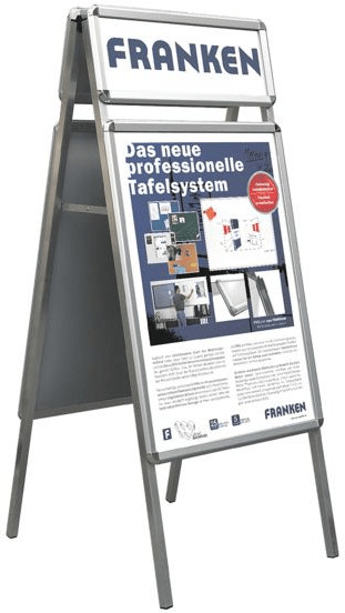 Franken A-board Poster Frame DIN A1 with Clip-on Picture Frame