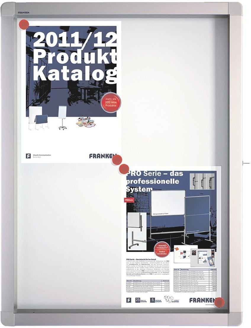 Franken Showcase ECO Whiteboard 53x70,4x4,5cm with Swing Doors