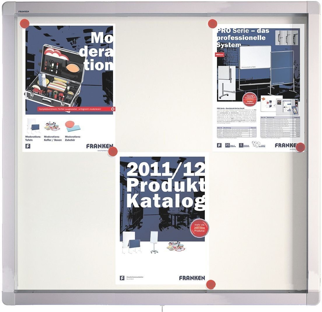 Franken Showcase ECO Whiteboard 75x70,4x4,5cm with Swing Doors